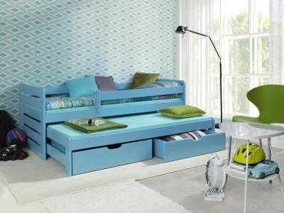 Łóżko podwójne wysuwane na kolorowo - czyli nowoczesny pokój Twojego dziecka