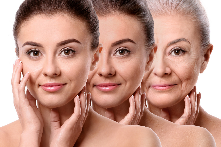 Czynniki przyspieszające starzenie się skóry.