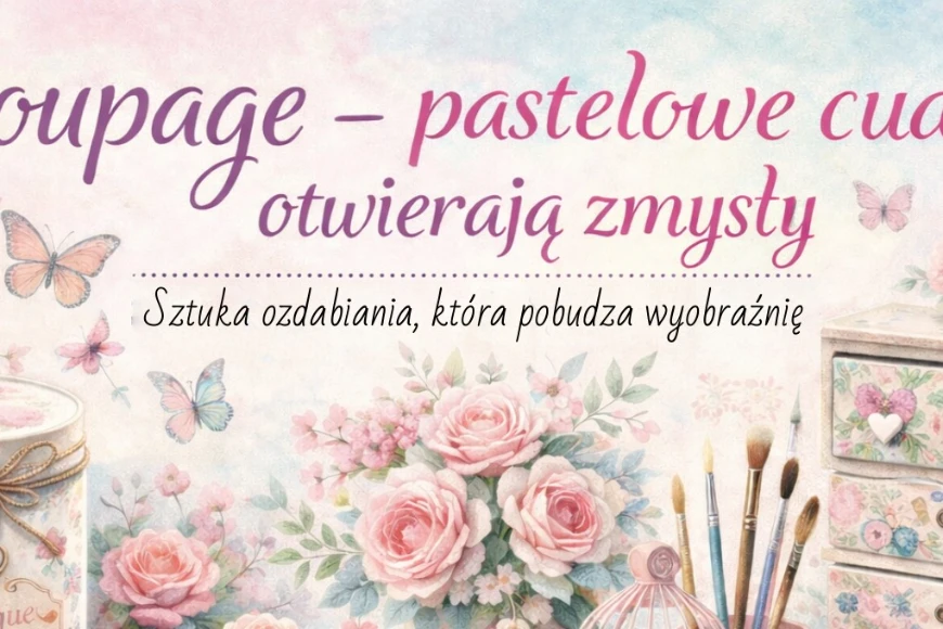 Decoupage – pastelowe cuda otwierają zmysły