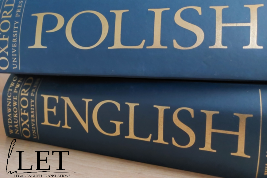 Tłumaczenia prawnicze polsko-angielskie