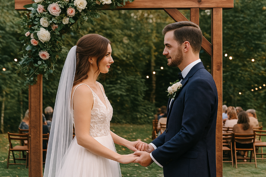 Ceremonia ślubna w plenerze i wesele w ogrodzie – praktyczny przewodnik